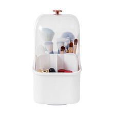 Make-up opbergdoos van acryl met deksel, stofdicht, grote opbergemmer voor make-upkwasten - Stijl 3