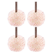 4 Heerlijke Badballen Badballen Grote Badballen Badbloemen Wrijfbubbelballen - Roze