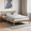 Home Discount (Double, Pine) Milan Wood Bed Frame Low Foot Solid Pine Slatted 1