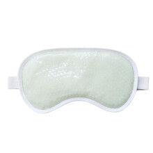 Verkoelend ijsgel oogmasker, herbruikbaar oogmasker met zachte achterkant voor wallen, migraine en stressverlichting - wit