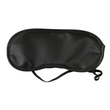 Slaapmasker Polyester Anti-rimpel Comfortabel, zacht en ademend Oogmasker Geschikt voor vliegreizen - Zwart
