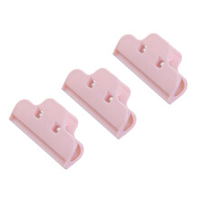 Huishoudelijke voedselzak, sluitclip, sluitclip voor vochtbestendige voedselzak, snackclip, plastic voedselzakclip - roze
