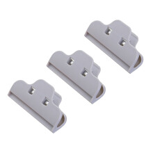 Huishoudelijke voedselzak, afsluitclip, afsluitclip voor vochtbestendige voedselzak, snackclip, clip voor plastic voedselzak (grijs)