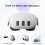10-in-1 transparante PC VR-behuizing, controllerbehuizing voor Meta Quest 3 (zwart) 3