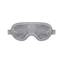 Koud oogmasker, verkoelend oogmasker, oogijspakking tegen wallen, herbruikbaar bij migraine, stressverlichting, huidverzorging - grijs