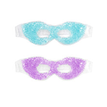 stuks gel oogmasker - warm en koud kompres oogtherapie | verkoelend oogmasker voor gezwollen ogen en migraine - herbruikbaar - 1 blauw en 1 paars
