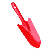 Kleine ijzeren schop voor het planten van bloemen, verdikte ijzeren schop met ijzeren handvat, tuingereedschap - rood