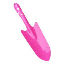 Kleine ijzeren schep voor het planten van bloemen, verdikte ijzeren schep met ijzeren handvat, tuingereedschap - roze