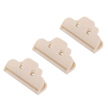 Huishoudelijke voedselzak, sluitclip, sluitclip voor vochtbestendige voedselzak, snackclip, plastic voedselzakclip - ecru