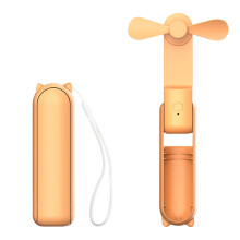 Schattige kat draagbare mini ventilator voor buiten, Sunstroke Elixir, grote capaciteit, oplaadventilator - oranje
