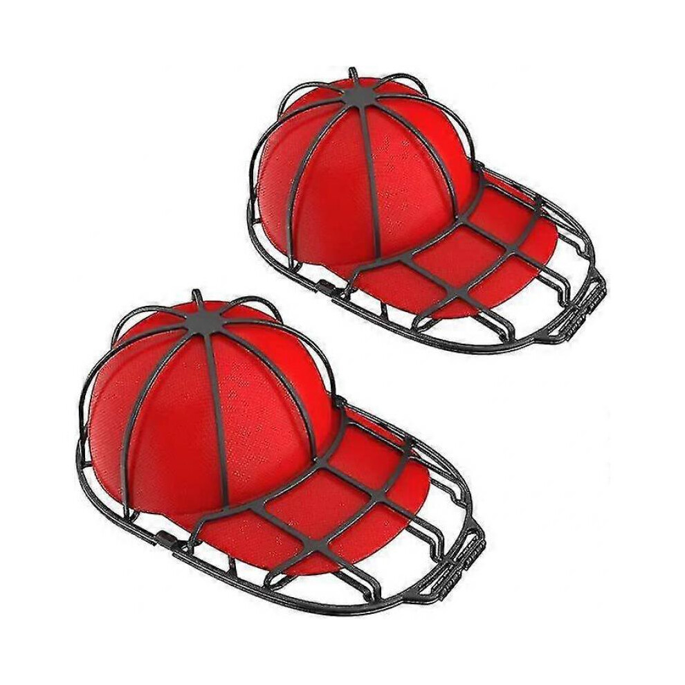 (Black)2pcs Hat Washer Baseball Cap Washers Baseball Hat Cleaner Cleaning Protector Ball Cap