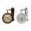 (White) Double Sided Wall Clock Study Living Room Indoor Outdoor Station Clock 4