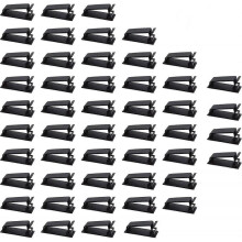 Self Adhesive Cable Management Clips, Cable Organisers Wire Clips Cord Holder for Tv Pc Laptop Ethernet Cable Desktop Home Office (50pcs, Black)