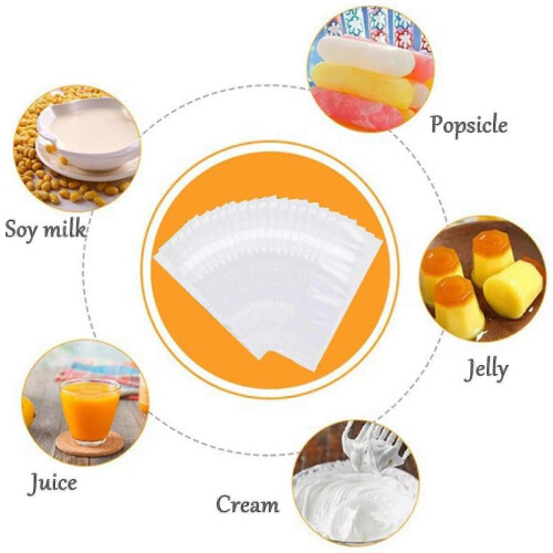 240pcs Ice Popsicle Bags,stackable Easy Release Plastic Ice Bags, Self-seal Freezing Maker,cold Ice Pack Cooler Bag 2