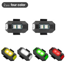 (4clor 2pcs) Motorcycle Retrofit Drone Led Flash Led Position Wireless Lights For Rc Fixed Wing Aircraft Aircraft Helicopter Diy Parts
