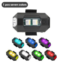(7clor 1pcs) Motorcycle Retrofit Drone Led Flash Led Position Wireless Lights For Rc Fixed Wing Aircraft Aircraft Helicopter Diy Parts