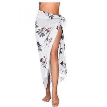 (Printing 1) Women's Beach Sarong Pareo Chiffon Bikini Wrap Skirt Cover Up For Swimwear