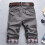 (M, Black) Men Plaid Patchwork Pockets Buttons Fifth Pants Loose Beach Shorts 4
