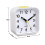 (White) Alarm Clocks Bedside Battery Powered Silent Alarm Clock Non Ticking 5