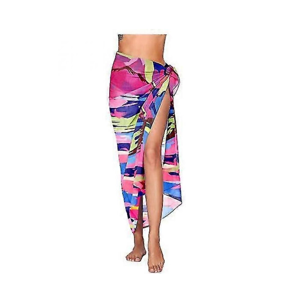 (Printing 2)Women's Beach Sarong Pareo Chiffon Bikini Wrap Skirt Cover Up For Swimwear