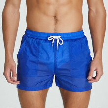 (M, Blue) Transparent Swimwear Swimming Shorts Mens Swiming Trunks For Men Bathing Suit Bermudas Surf Beach Short Briefs Seobean Zwembroek