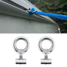 2x Stainless Steel Awning Rail Stoppers Stops Motorhome Campervan Caravan