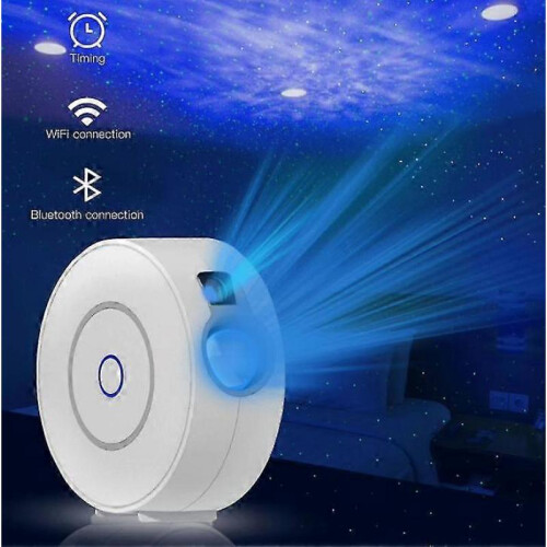 (White) Led Smart Star Projector 3d Galaxy Cloud Star Light Projector Bedroom Night Light 2