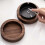 Walnut Ashtray with Lids Windproof Wooden Ashtray(gold) 2
