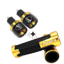(Gold-C) For Ducati Monster 696 795 796 797 821 937 S2r 800 Motorcycle Accessories Aluminium Cnc Hand Grips Handle Bar End Cap