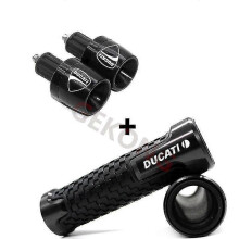(Black-C) For Ducati Monster 696 795 796 797 821 937 S2r 800 Motorcycle Accessories Aluminium Cnc Hand Grips Handle Bar End Cap