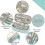 (Cyan) Large Capacity Pencil Case Large Capacity Storage Bag Storage Box 2