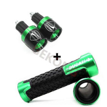 (Green-C) For Ducati Monster 696 795 796 797 821 937 S2r 800 Motorcycle Accessories Aluminium Cnc Hand Grips Handle Bar End Cap