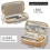 (Khaki) Large Capacity Pencil Case Large Capacity Storage Bag Storage Box 2