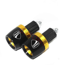 (Gold-A) For Ducati Monster 696 795 796 797 821 937 S2r 800 Motorcycle Accessories Aluminium Cnc Hand Grips Handle Bar End Cap