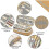 (Khaki) Large Capacity Pencil Case Large Capacity Storage Bag Storage Box 3