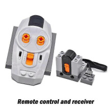 (RC Set 2) High-tech Power Function Extension Wire Servo Train Motor Ir Remote Control Receiver Battery Box Parts For Diy Car Truck Zekai