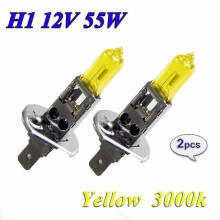 Great Hippcron Halogen Bulb H1 Yellow 2 Pcs(1 Pair) 12v 55w 3000k Quartz Glass Car Headlight Auto Light Xenon Fog Lamp The Best Zekai