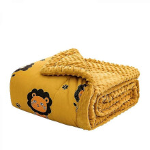 Weighted Blanket for Kids, 100% Cotton Throw Blanket with Beads, Reversible Heavy Blanket for Children , 39x59 Inch Zekai