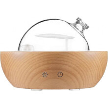 Glass Essential Oil Diffuser ,real Wood Base,the 2022 Upgrade Aromatherapy Diffuser,aroma Diffuse Humidifier,led Light In 7 Colorssuitable for Home Of
