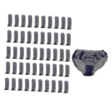 (Blue) 50x Disposable Underpants Disposable Underwear Disposable Briefs Disposable Zekai