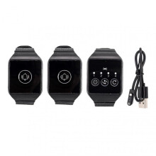 (2 For 1) Wireless Wrist Pager Ipx7 Waterproof 433.92mhz Watch Pager For Restaurant Paging System