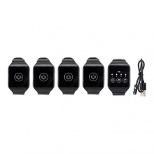 (4 For 1) Wireless Wrist Pager Ipx7 Waterproof 433.92mhz Watch Pager For Restaurant Paging System