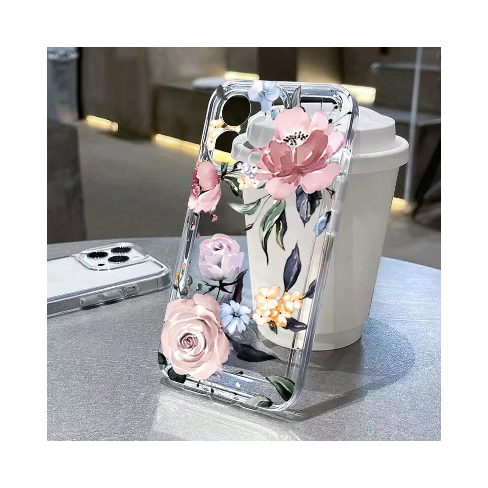 (3, For iPhone 14Pro Max) Phone Case For iPhone 16 15 Pro Max 14 13 12 11 16E XS X XR 7 8 Plus SE2 Small Chrysanthemum Flowers Pattern Transparent Cov-image-OPC-PHNTS7Z-NEW