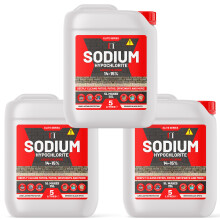 (5ltrs x 3) Sodium Hypochlorite 14-15% Patio Cleaner 5L