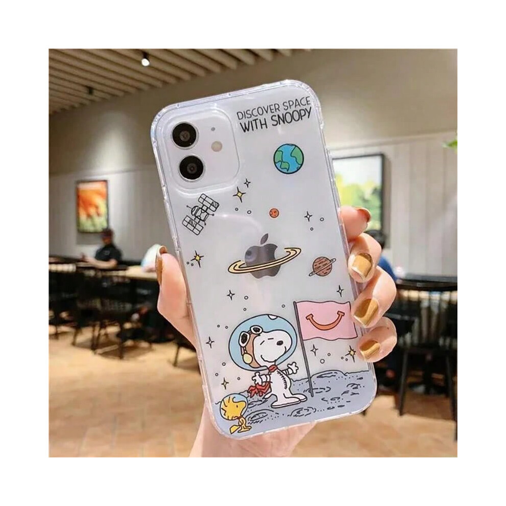 (For iPhone 15, 5) Cute Snoopy Phone Case for Iphone 16e 16 15 Pro Max 11 12 13 14 Pro Max 7 8 Plus 12 13 Mini XS XR Y2K Clear Transparent Cover-image-OPC-PHNTSGZ-NEW