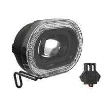 E-bike Led Headlight Dc12v-48v Ebike 2 Wires Sm Plug Front Lamp Light for Snowmobile Bike Scooter Motorcycle Accessories