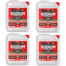 (5ltrs x 4) Sodium Hypochlorite 14-15% Patio Cleaner 5L