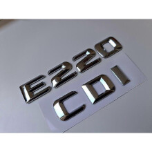 E220 Cdi Silver / Chrome Letter Number Rear Boot Badge Emblem E Class Mercedes