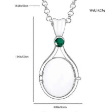 (Keychain, Green necklace) H2o Same Pendant red sand imprint necklace Mermaid shell openable and closable pendant accessories Gift