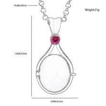 (Melody, Rose necklace) H2o Same Pendant red sand imprint necklace Mermaid shell openable and closable pendant accessories Gift